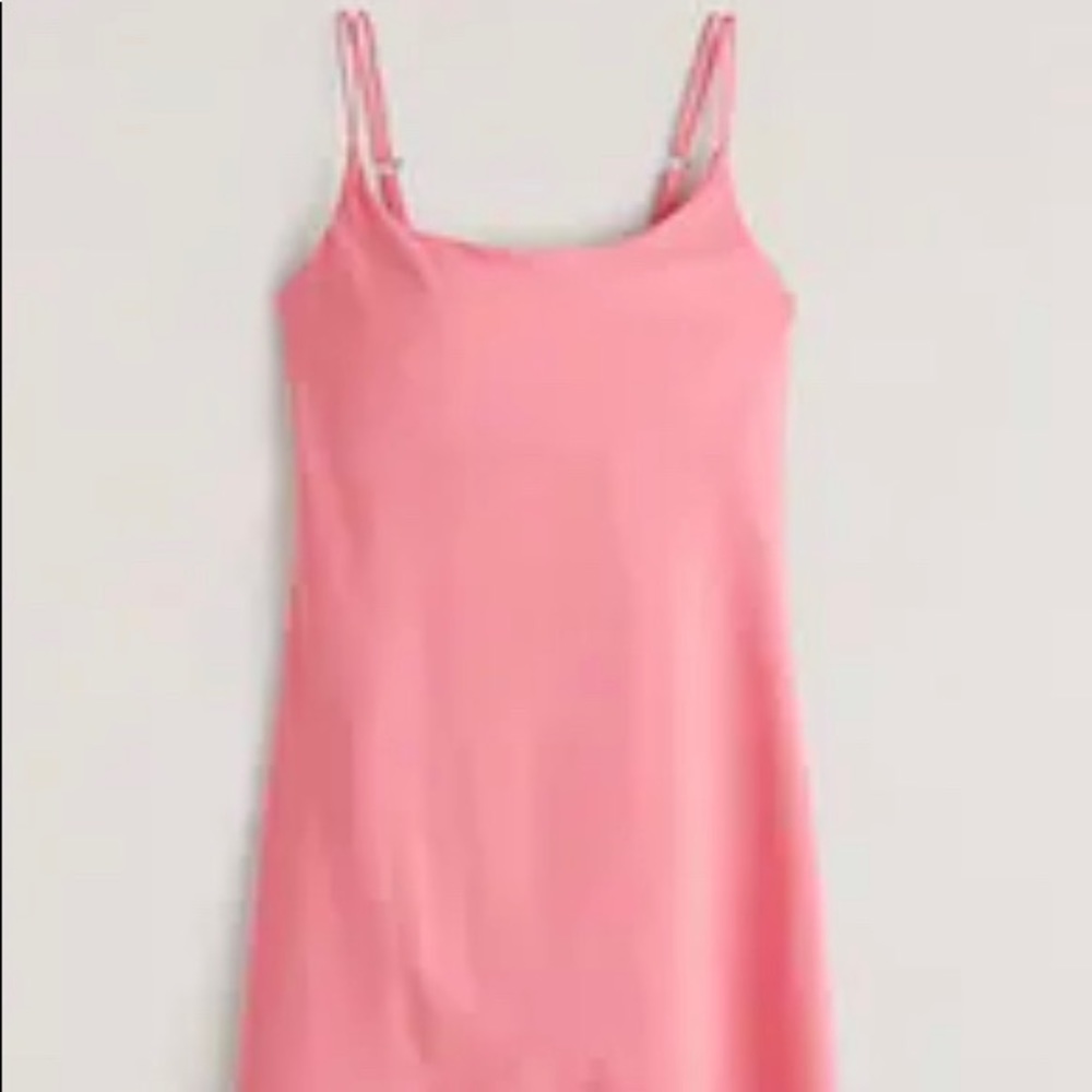 Abercrombie & Fitch Dress Color: Pink Size: Large